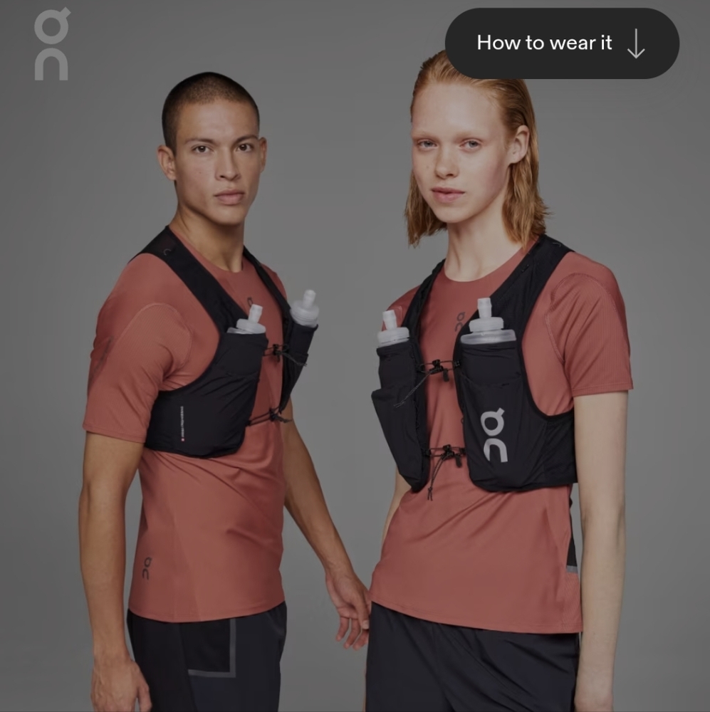 ON hydration Vest Blk SM Unisex